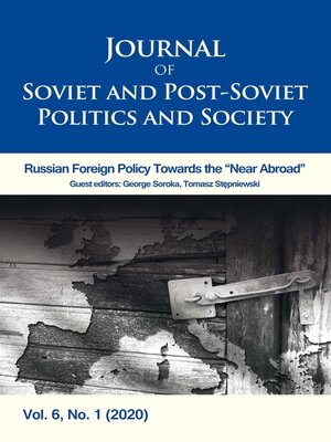 cover image of Journal of Soviet and Post-Soviet Politics and Society